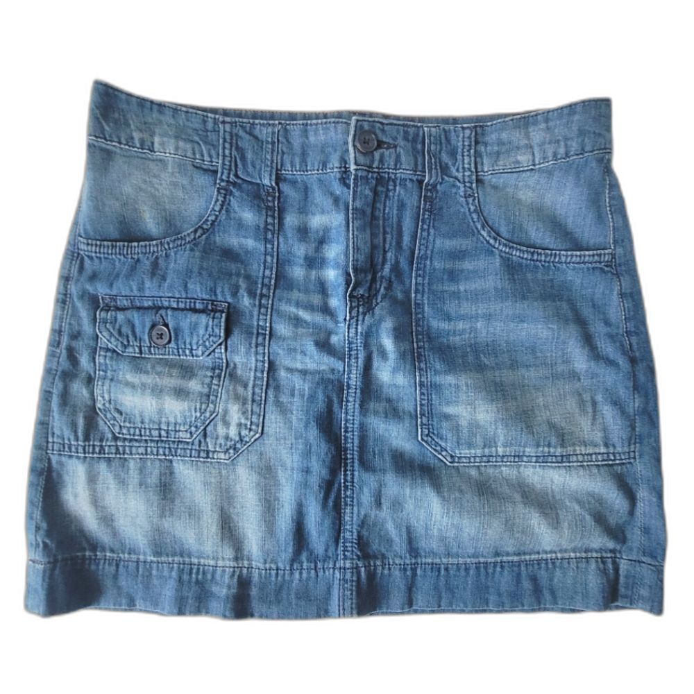 Tommy Hilfiger Denim Blue Women's Skirt Size 6